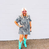 Mable Leopard Collared Dress