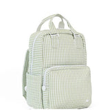 TRVL Quilted All You Need Diaper Bag in Pimlico Stripe Green