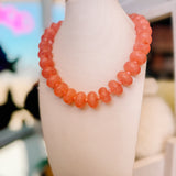 Peach Chunky Bubble Necklace
