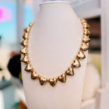 Gold Chunky Heart Necklace
