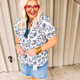 Charleston Floral Top