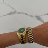 XL TWO TONED WATCH BAND BRACELET