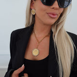 LARIAT COIN NECKLACE