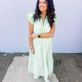Entro Lime Time Stripe Dress