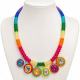 Gold Digger: Madison Multicolor Beaded Necklace with Multicolor Charms