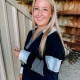 Varsity V-Neck Pullover (2 Colors)