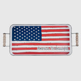 Patriotic Enamel Tray
