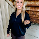 The Fashionista Scuba Pullover in Black