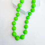 Treasured Jewels Bubblegum Green Necklace