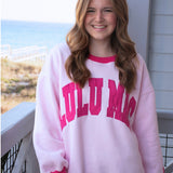 LULU MAC Two Tone Light Pink Crew