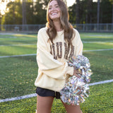 LULU MAC Butter Cheetah Applique Crew