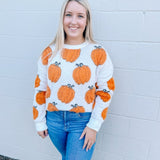 SS: Fuzzy Pumpkin Sweater