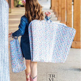 TRVL Quilted Garment Bag in Bridge Hampton Floral