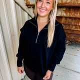 The Fashionista Scuba Pullover in Black