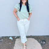 Green Lace Top