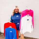 LULU MAC: Bold MockNeck Pullover