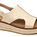 Corkys Ready or Not Wedge in Gold Metallic