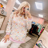 April Floral Pocket Sweatshirt