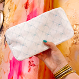 Blue Bow Cosmetic Bag: Small