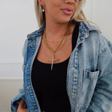 LUXE CROSS NECKLACE