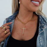 LUXE CROSS NECKLACE
