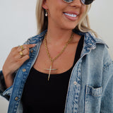 LUXE CROSS NECKLACE