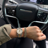 TWO TONED WATCH BAND BRACELET