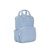 TRVL Quilted All You Need Diaper Bag in Pimlico Stripe Chambray