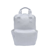 TRVL Quilted All You Need Diaper Bag in Pimlico Stripe Blue