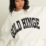 Gold Hinge Cream Logo Sweatshirt