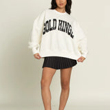 Gold Hinge Cream Logo Sweatshirt