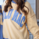 LULU MAC: Butter x Lavender Appliqué Crew