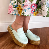 Wren Platform Mule in Aqua