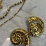 LARGE SEASHELL EARRINGS
