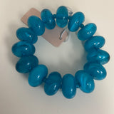 Treasured Jewels Aqua Sugar Beads Bracelet