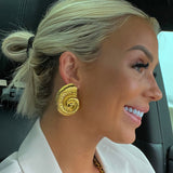LARGE SEASHELL EARRINGS