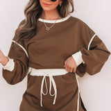 The Whitney Set LS (Brown/White)