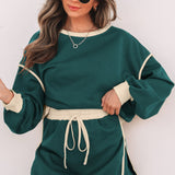 The Whitney Set LS (Green/Tan)