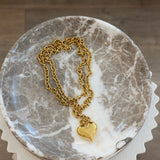 XL WRAP AROUND HEART NECKLACE