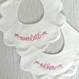 White Scallop Bib