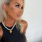 PEARL HEART NECKLACE