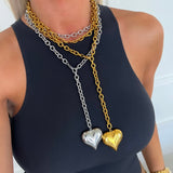 XL WRAP AROUND HEART NECKLACE