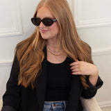 TWO TONED LAYERED NECKLACE