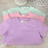 Hampton James Scalloped Cotton Bubble (Pink-Purple-Mint)