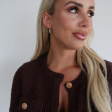 SMALL DIAMOND HOOPS