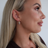 SMALL DIAMOND HOOPS
