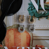 SMALL DIAMOND HOOPS
