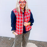Mistletoe Plaid Vest