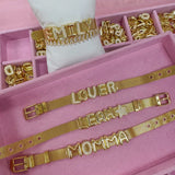 Savvy Bling: Gold Bracelet Charm Bar Bracelet