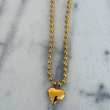 SMALL BUBBLE HEART NECKLACE